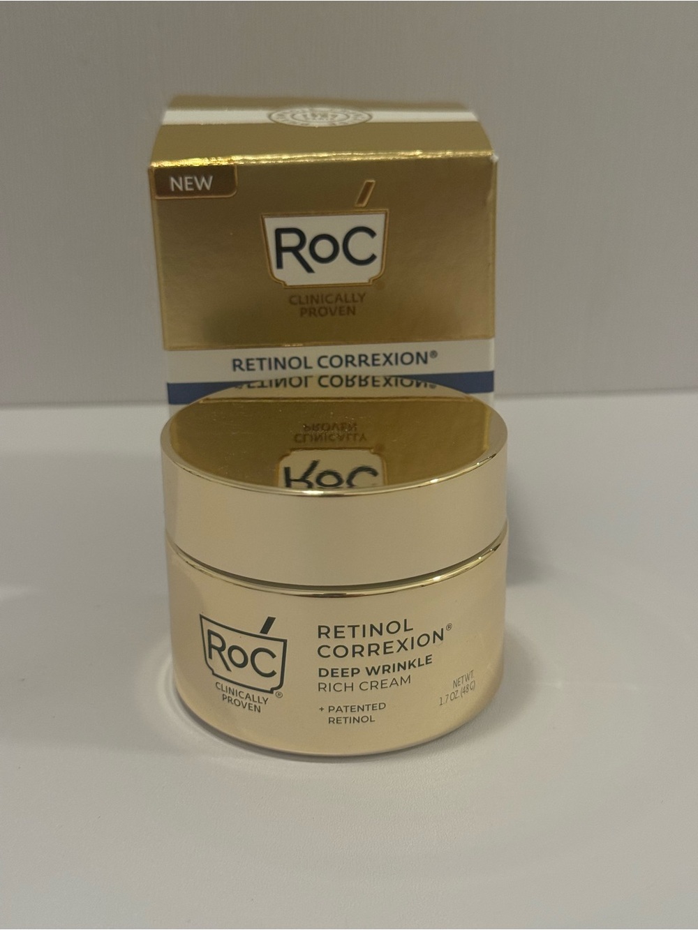 ROC retinal correction deep wrinkle rich cream face neck anti-aging 1.7oz